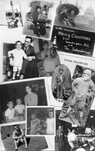 Protagonist of Cleft Heart, Karl Schonborn, as a small child and a young teen