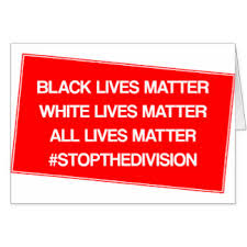 Sign saying "Bullying & Police misconduct cost lives."