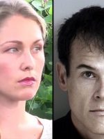 Head shots of cyberbullying victim Denise Huskins & kidnapper Matthew Muller: attractive blonde and dark-haired villain.